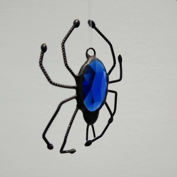 JEWELED SPIDER WITH WEB